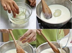 cách làm tào phớ bằng lá gelatine
