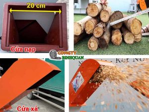 Cấu tạo máy băm gỗ mảnh 5T